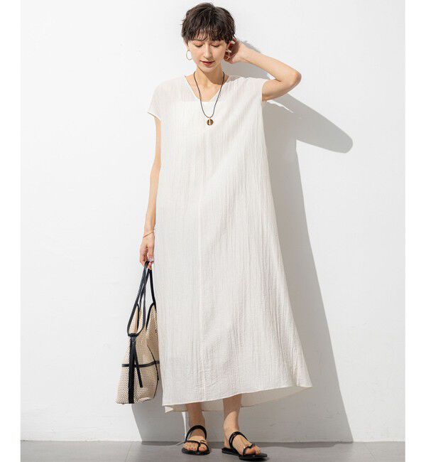 23区「【SLOW/一部店舗限定】ナチュラルピケワッシャー ワンピース」|ワンピース|