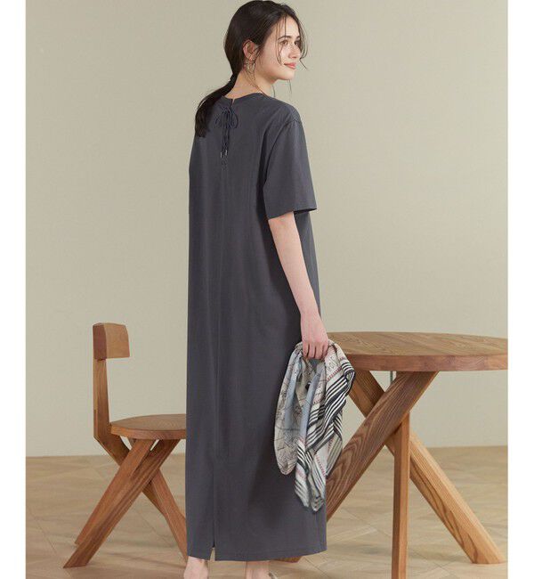 23区「【SLOW/一部店舗限定】ヴィンテージライクジャージー T ワンピース」|ワンピース|スチール