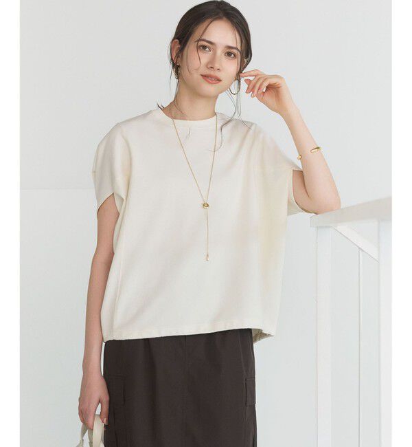 23区「【SLOW/一部店舗限定】ライトダンボール ドロストデザイン カットソー」|Tシャツ・カットソー|アイボリー