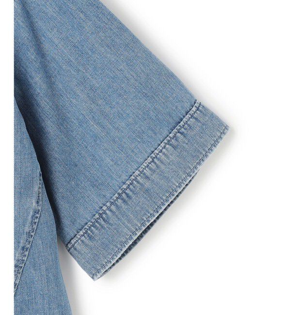 23区「【SLOW/一部店舗限定】LIGHT DENIM クロップド シャツ」|シャツ・ブラウス|