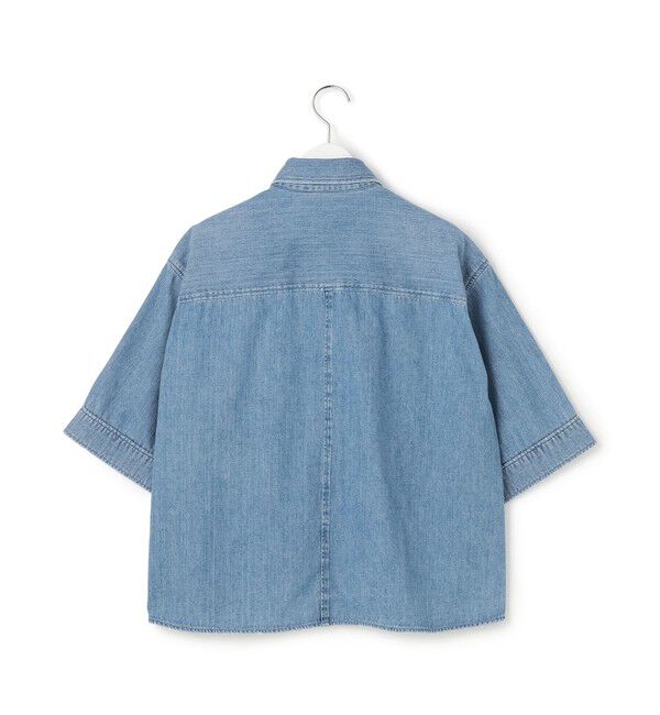 23区「【SLOW/一部店舗限定】LIGHT DENIM クロップド シャツ」|シャツ・ブラウス|