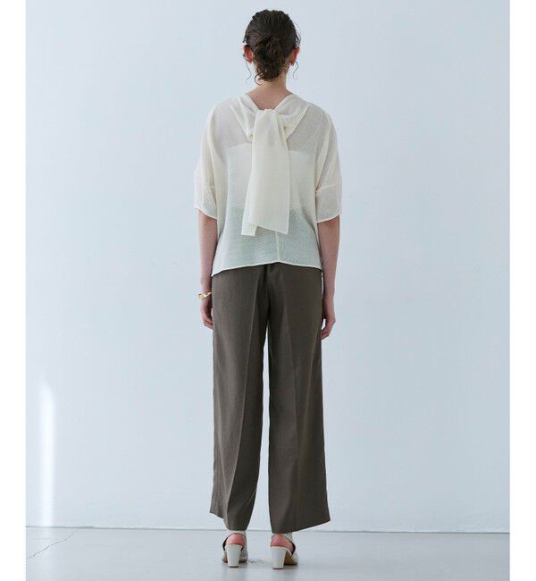 BEIGE,「CAROLE / リネンライクフルレングスワイドパンツ」|その他|