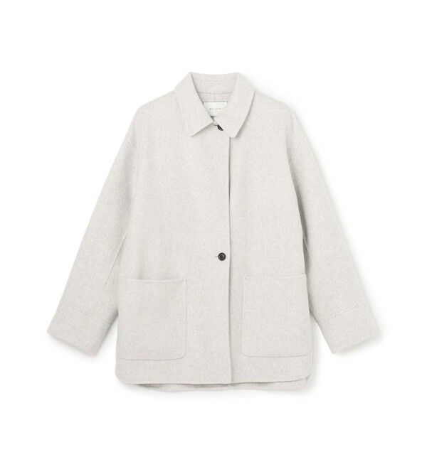 BEIGE,「【WEB限定】PAYSON / ウールリバーオーバーサイズステンカラーコート」|ステンカラーコート|