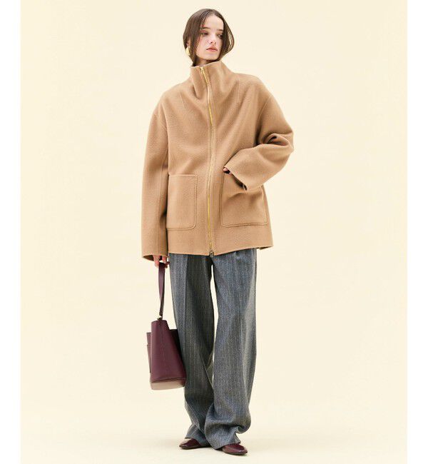 BEIGE,「ZION / ウールスタンドカラーショートコート」|その他|