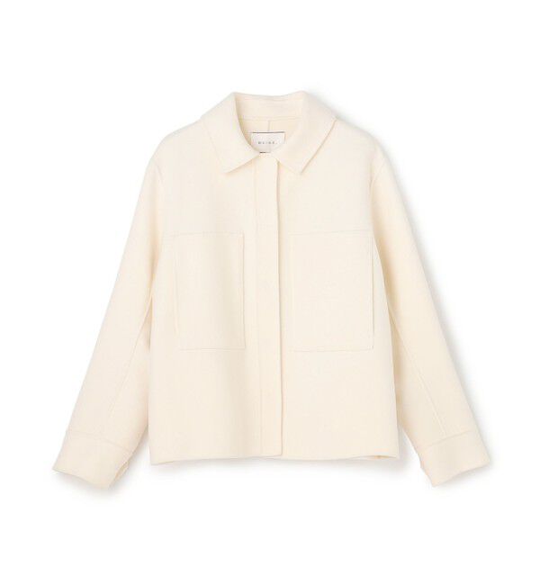 BEIGE,「CHAMPIONNET / ウールメルトン シャツジャケット」|その他|Ecru