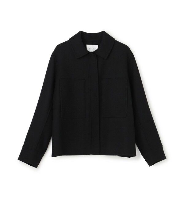BEIGE,「CHAMPIONNET / ウールメルトン シャツジャケット」|その他|Black