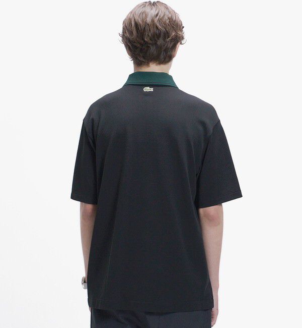 LACOSTE「ワニロゴグラフィックボーダーポロシャツ」|ポロシャツ|