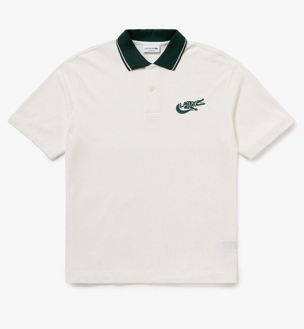 LACOSTE「ワニロゴグラフィックボーダーポロシャツ」|ポロシャツ|