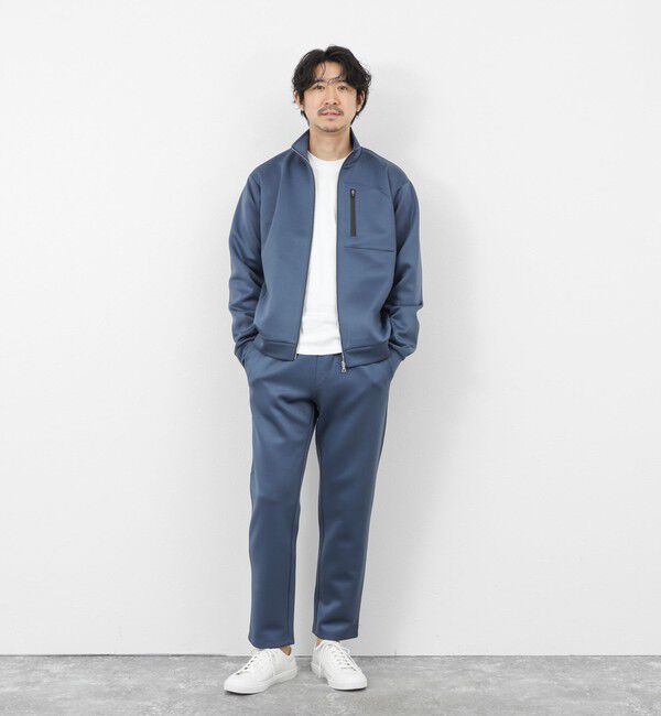 NOLLEY'S goodman「《セットアップ対応》ダブルニットZIPスタンドカラー 26SS」|ブルゾン・スタジャン|