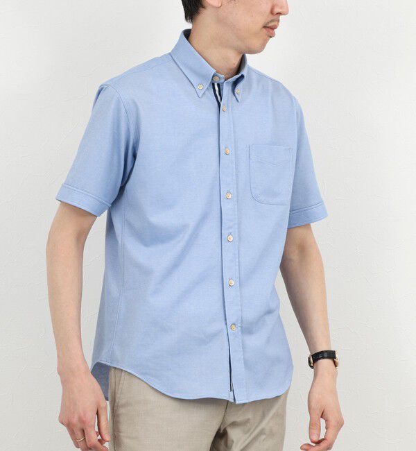 NOLLEY'S goodman「《ビジカジ対応》カノコテープBD SS 半袖ボタンダウンシャツ 26SS」|シャツ・ブラウス|