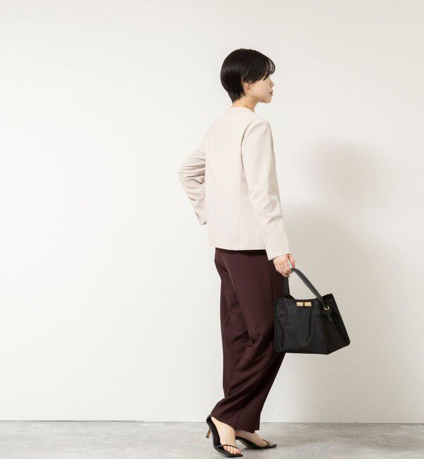 NOLLEY'S sophi「《セットアップ対応/UVカット/接触冷感》ウォッシャブルDry toro ノーカラージャケット」|ノーカラージャケット|