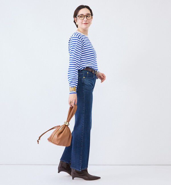 Rie Miller「《5サイズ展開》【RM denim】センタープレス裾デザインデニム」|デニム|