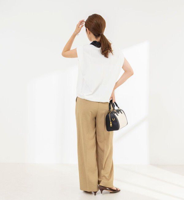 NOLLEY'S「《セットアップ対応/接触冷感》【BECシリーズ】ウォッシャブルハイスペックジャージノースリーブ」|Tシャツ・カットソー|