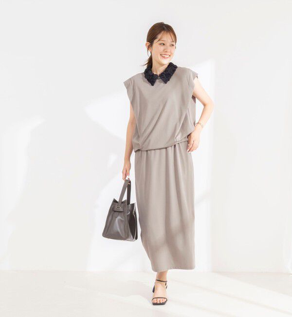 NOLLEY'S「《セットアップ対応/接触冷感》【BECシリーズ】ウォッシャブルハイスペックジャージノースリーブ」|Tシャツ・カットソー|