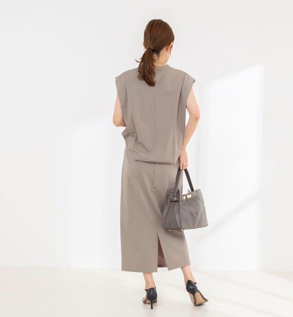 NOLLEY'S「《セットアップ対応/接触冷感》【BECシリーズ】ウォッシャブルハイスペックジャージノースリーブ」|Tシャツ・カットソー|