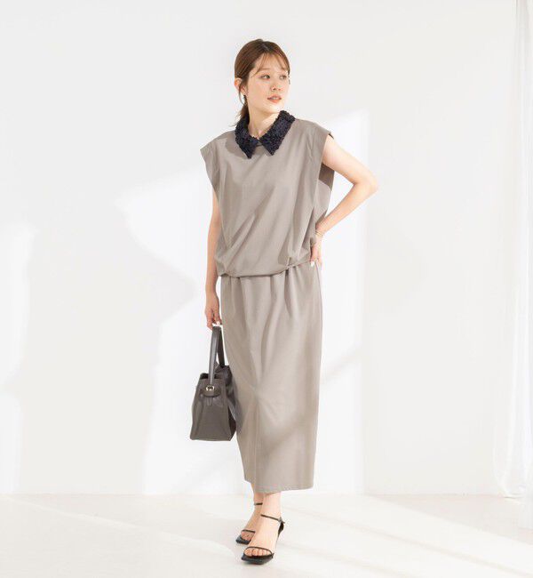 NOLLEY'S「《セットアップ対応/接触冷感》【BECシリーズ】ウォッシャブルハイスペックジャージノースリーブ」|Tシャツ・カットソー|