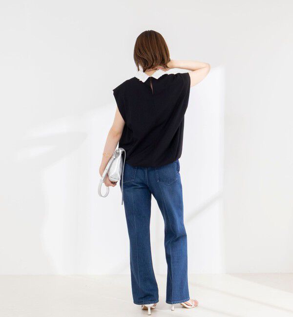 NOLLEY'S「《セットアップ対応/接触冷感》【BECシリーズ】ウォッシャブルハイスペックジャージノースリーブ」|Tシャツ・カットソー|