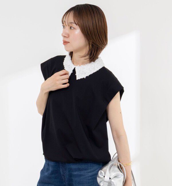 NOLLEY'S「《セットアップ対応/接触冷感》【BECシリーズ】ウォッシャブルハイスペックジャージノースリーブ」|Tシャツ・カットソー|