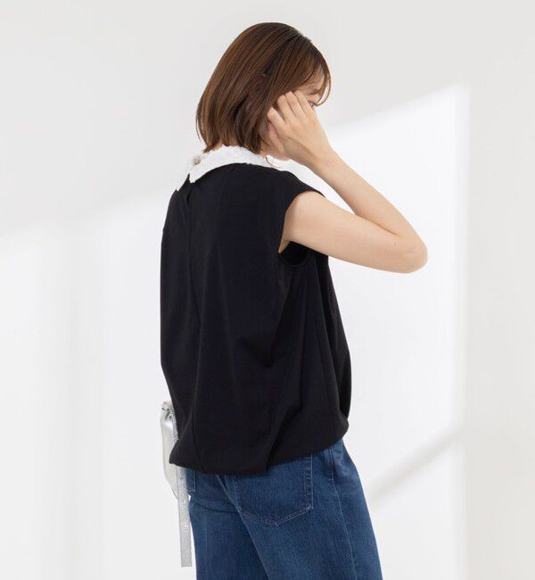 NOLLEY'S「《セットアップ対応/接触冷感》【BECシリーズ】ウォッシャブルハイスペックジャージノースリーブ」|Tシャツ・カットソー|