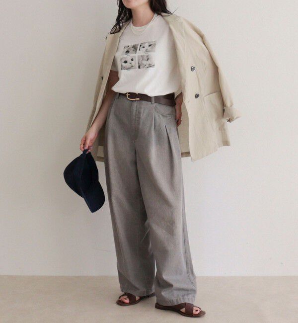 fredy emue「刺しゅう入りCAT PHOTO Tシャツ」|Tシャツ・カットソー|
