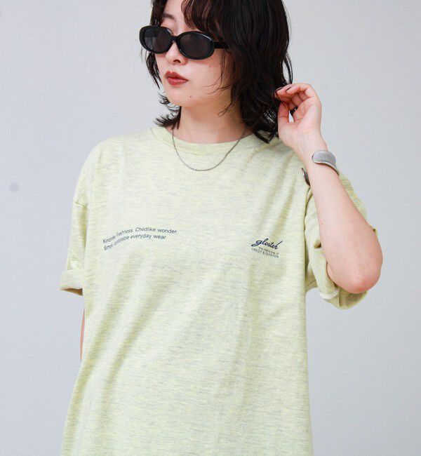 GLOSTER「【SCREEN STARS/スクリーンスターズ】杢ボディ染め 配色ロゴ クルーネックカラーＴシャツ」|Tシャツ・カットソー|