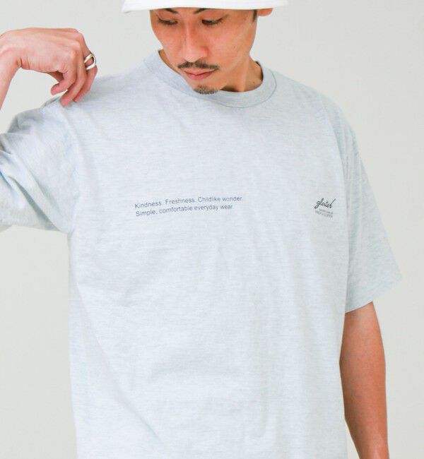 GLOSTER「【SCREEN STARS/スクリーンスターズ】杢ボディ染め 配色ロゴ クルーネックカラーＴシャツ」|Tシャツ・カットソー|