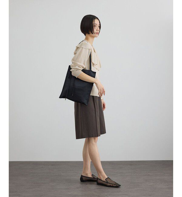 SALON adam et rope'「【WEB限定】ラッフルフリルシアーニットカーディガン」|カーディガン|