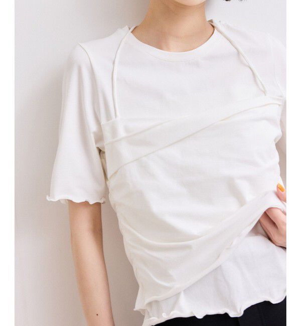 ADAM ET ROPE'「【WEB限定】ベアトップレイヤードカットソー」|Tシャツ・カットソー|