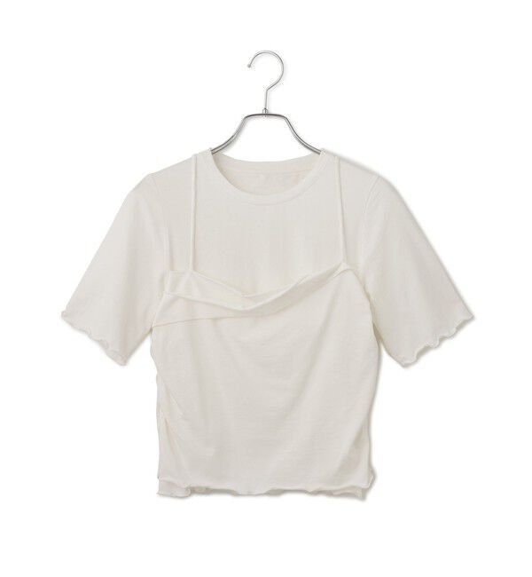ADAM ET ROPE'「【WEB限定】ベアトップレイヤードカットソー」|Tシャツ・カットソー|