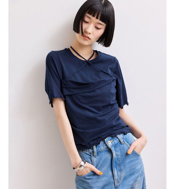 ADAM ET ROPE'「【WEB限定】ベアトップレイヤードカットソー」|Tシャツ・カットソー|