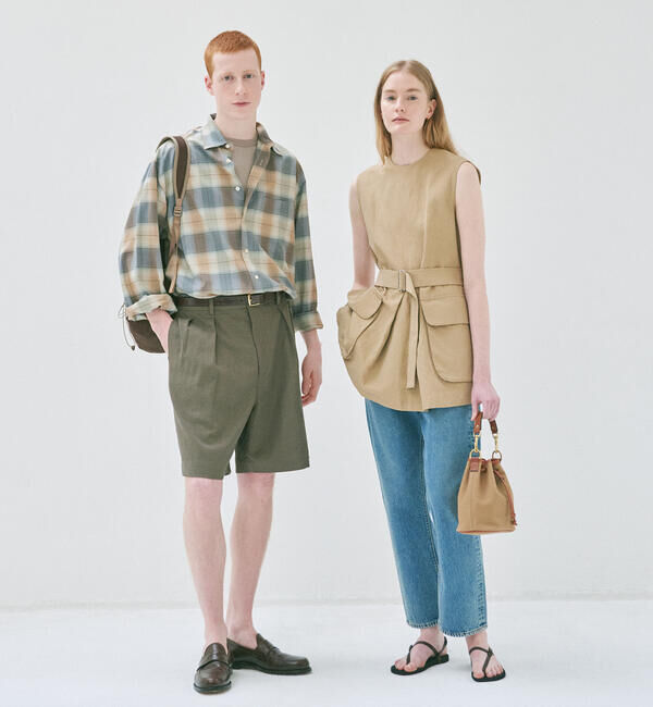 handvaerk「handvaerk | 60/2 クルーネックビッグポケットTシャツ SOLID MEN」|Tシャツ・カットソー|