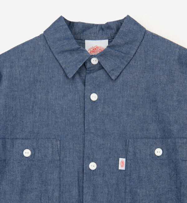 DANTON「DANTON | 6ozコットンシャンブレー ワークシャツワンピース WOMEN」|ワンピース|