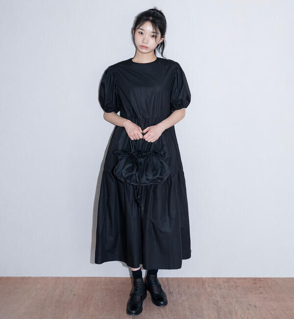  「eunoia｜パフスリーブ ティアードワンピース WOMEN」|ワンピース|