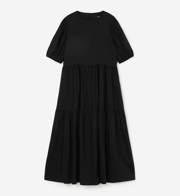  「eunoia｜パフスリーブ ティアードワンピース WOMEN」|ワンピース|