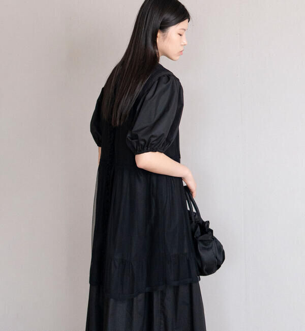  「eunoia｜パフスリーブ ティアードワンピース WOMEN」|ワンピース|