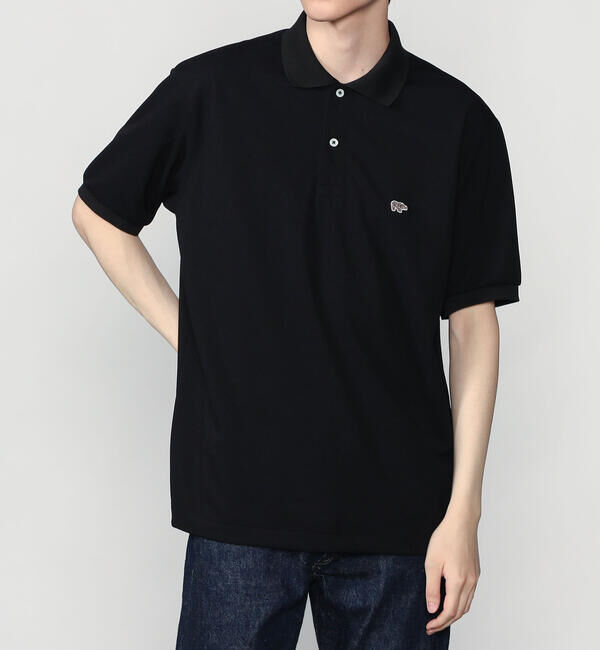  「SCYE BASICS | 〈別注〉ポリエステル鹿の子 ポロシャツ MEN」|ポロシャツ|BLACK