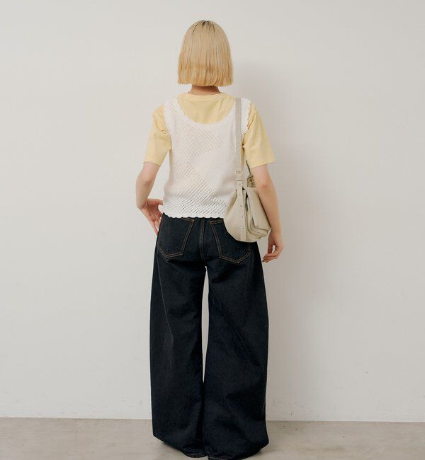  「【WHIMSIC/2サイズ展開/SETUP対応】サイドタックデニムパンツ」|デニム|