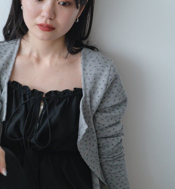  「【2サイズ展開/低身長サイズ】ペプラムキャミサロペット」|オールインワン|