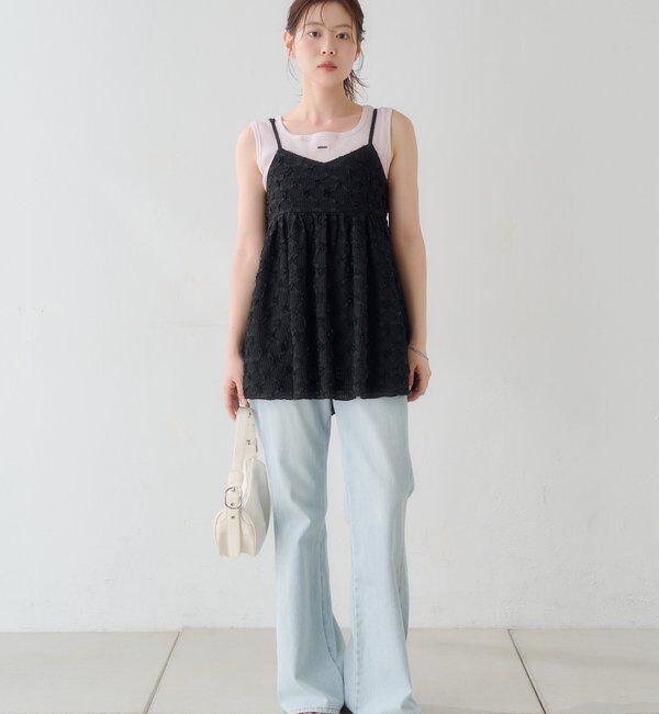  「【前後2WAY】ラバータグタンク」|キャミソール|