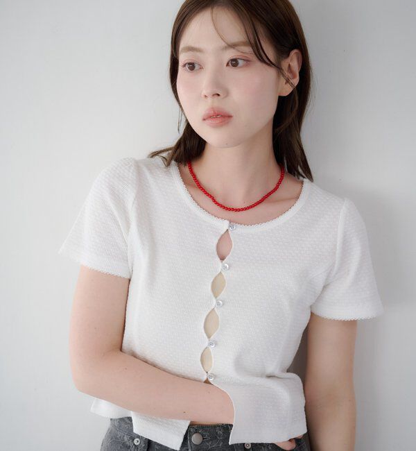  「【花柄&無地】ピコポコTEE」|Tシャツ・カットソー|