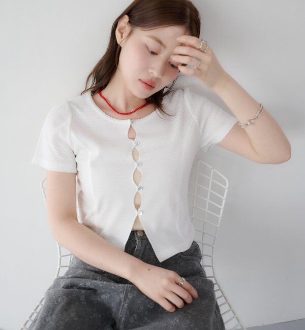  「【花柄&無地】ピコポコTEE」|Tシャツ・カットソー|