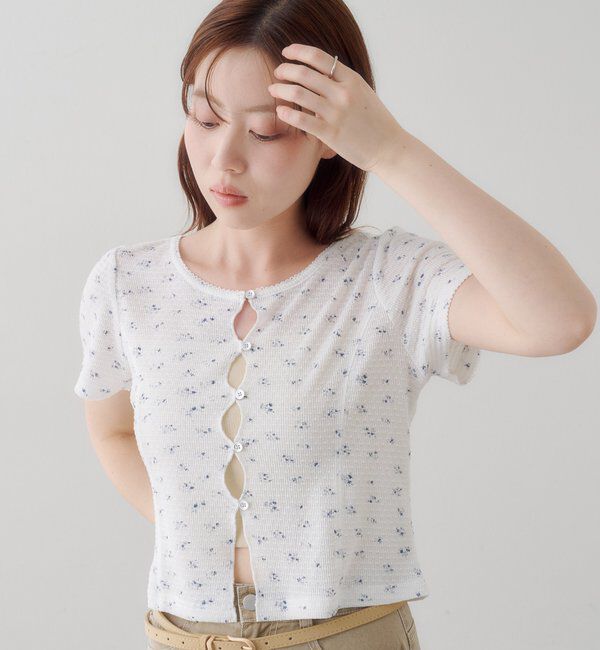  「【花柄&無地】ピコポコTEE」|Tシャツ・カットソー|