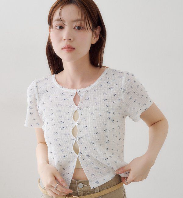  「【花柄&無地】ピコポコTEE」|Tシャツ・カットソー|