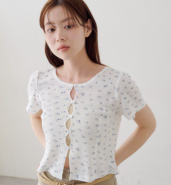  「【花柄&無地】ピコポコTEE」|Tシャツ・カットソー|