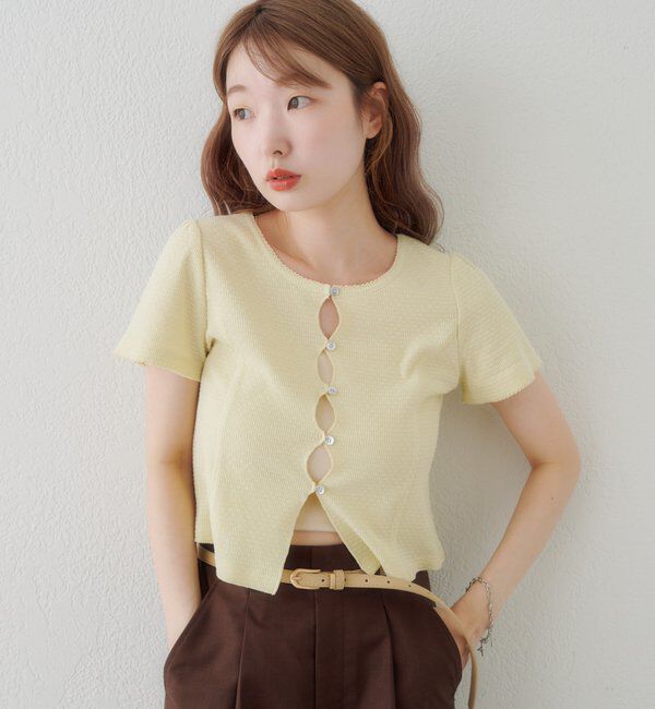  「【花柄&無地】ピコポコTEE」|Tシャツ・カットソー|