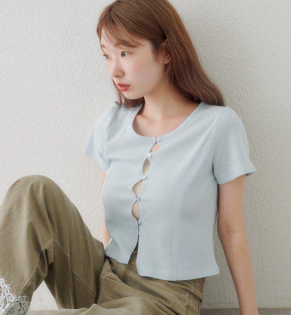  「【花柄&無地】ピコポコTEE」|Tシャツ・カットソー|