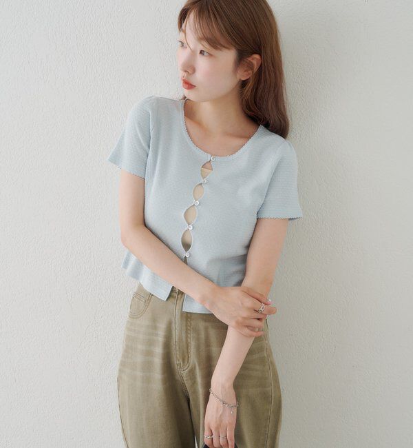  「【花柄&無地】ピコポコTEE」|Tシャツ・カットソー|
