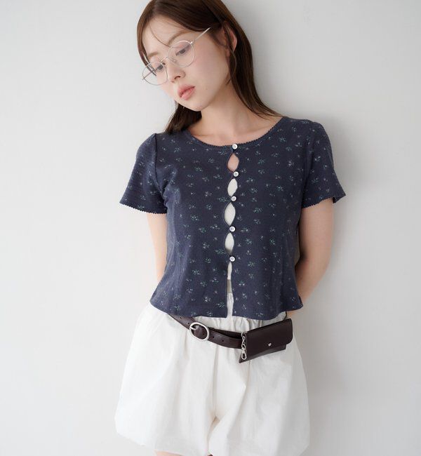  「【花柄&無地】ピコポコTEE」|Tシャツ・カットソー|