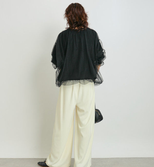  「【WEB限定TMサイズ登場/4サイズ展開】タックワイドスラックス」|チノ|