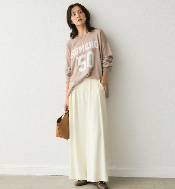 「【WEB限定TMサイズ登場/4サイズ展開】タックワイドスラックス」|チノ|